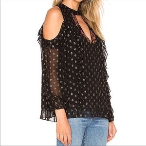 NWT Tularosa Mariah Cold Shoulder Pheasant Blouse